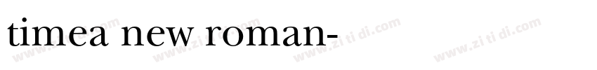timea new roman字体转换